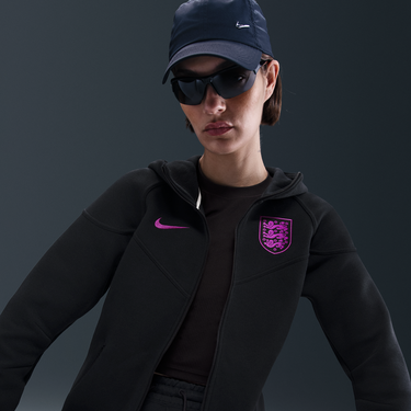 Mikina Nike England Tech Windrunner Full-Zip Fleece Hoodie Čierna | HF5119-010, 4