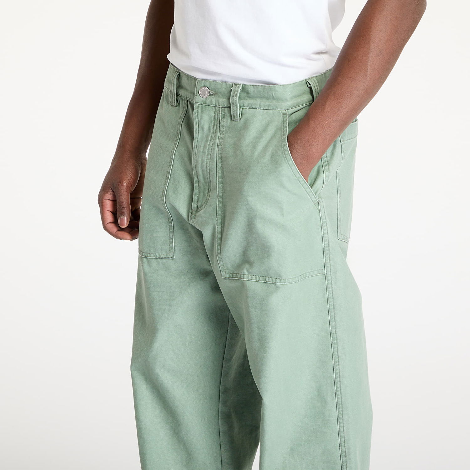 Cargo nohavice OBEY OBEY Bigwig Baggy Utility Pants Zelené | 142020254-LWR, 1
