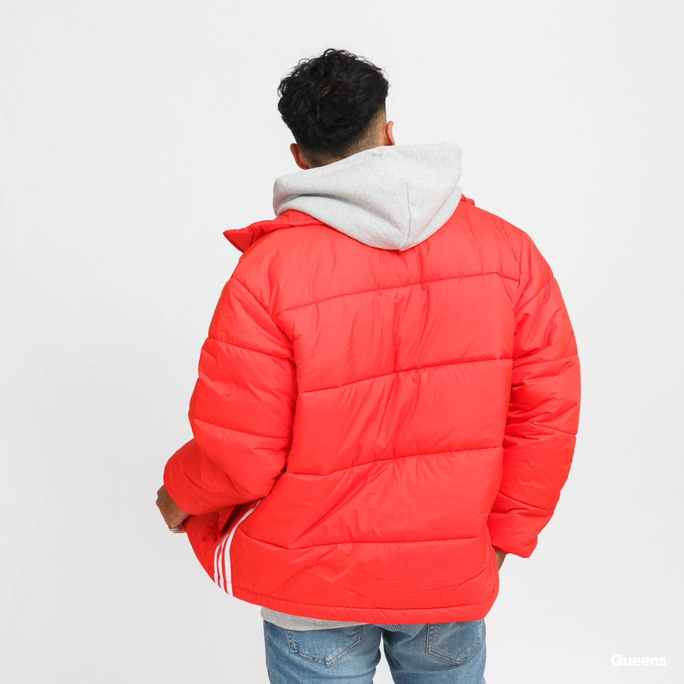 Prešívaná bunda adidas Originals Padded Stand-Up Collar Puffer Jacket Červená | H13553, 1