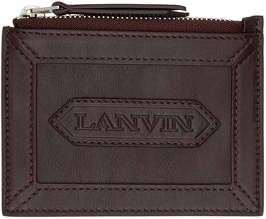 Peňaženka LANVIN Burgundy Zipped Card Holder Béžová | LM-SLSWZ4-PIEN-A24, 0