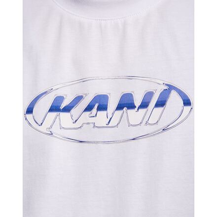 Tričko Karl Kani Karl Kani Woven Signature Chrome Logo Crop Tee Biela | KK-60300356, 1
