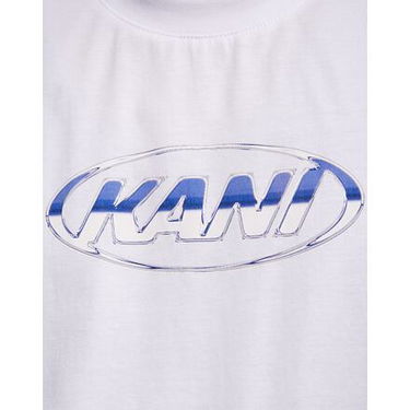 Tričko Karl Kani Karl Kani Woven Signature Chrome Logo Crop Tee Biela | KK-60300356, 1