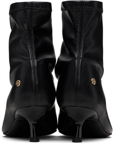 Tenisky a topánky Anine Bing Leather Kitten Heel Ankle Boots Čierna | A-14-1089-000, 4