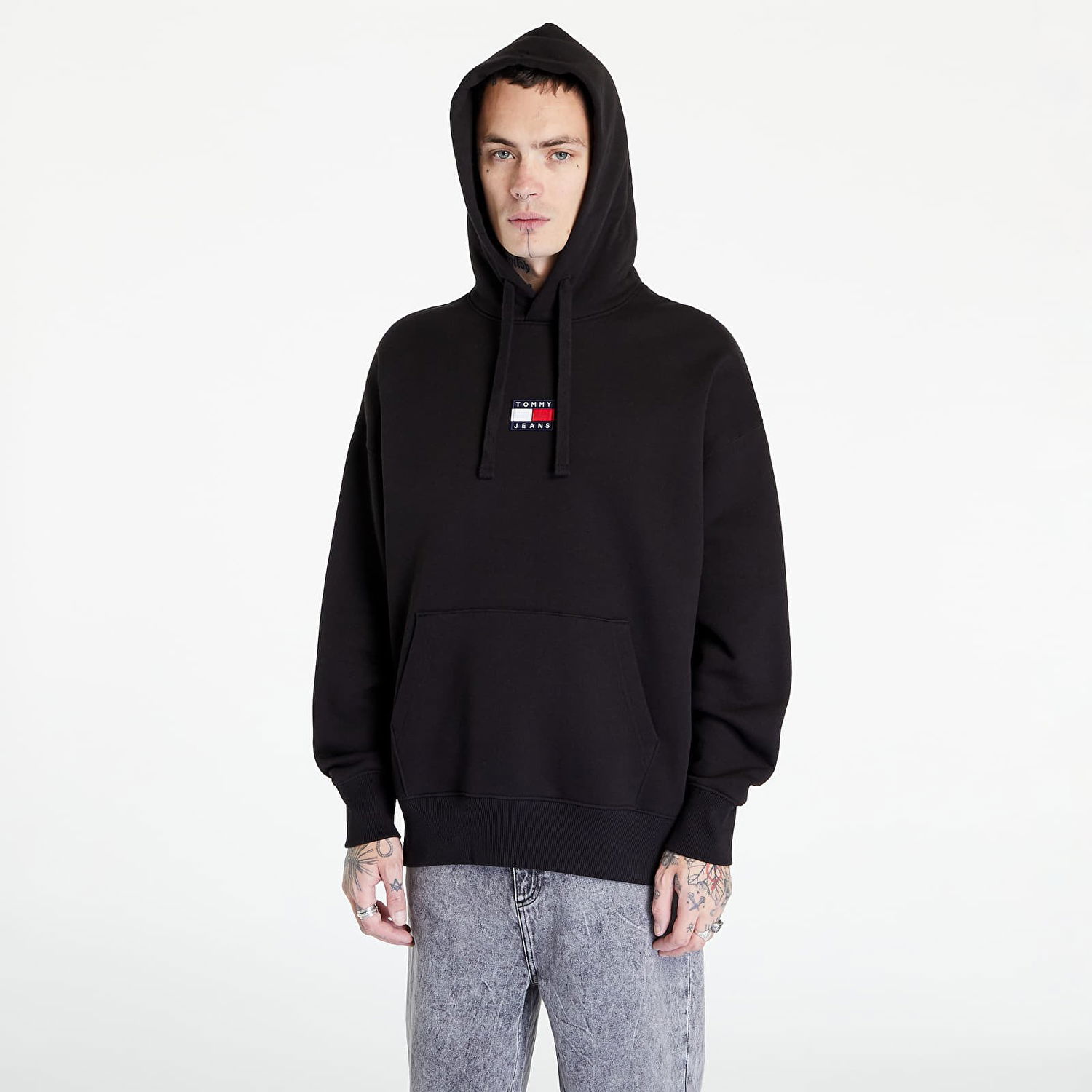 Mikina Tommy Hilfiger Badge Hoodie Čierna | DM0DM10904 BDS, 0