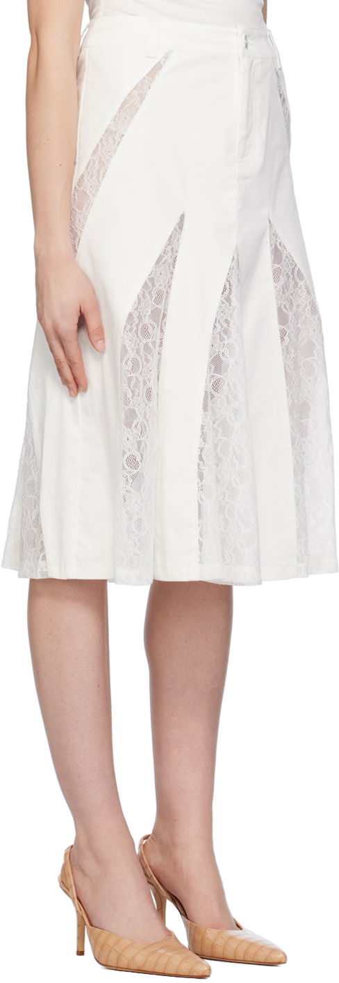 Sukňa Miaou Miaou Anita Lace Midi Skirt Biela | 4058SPSDOV, 1