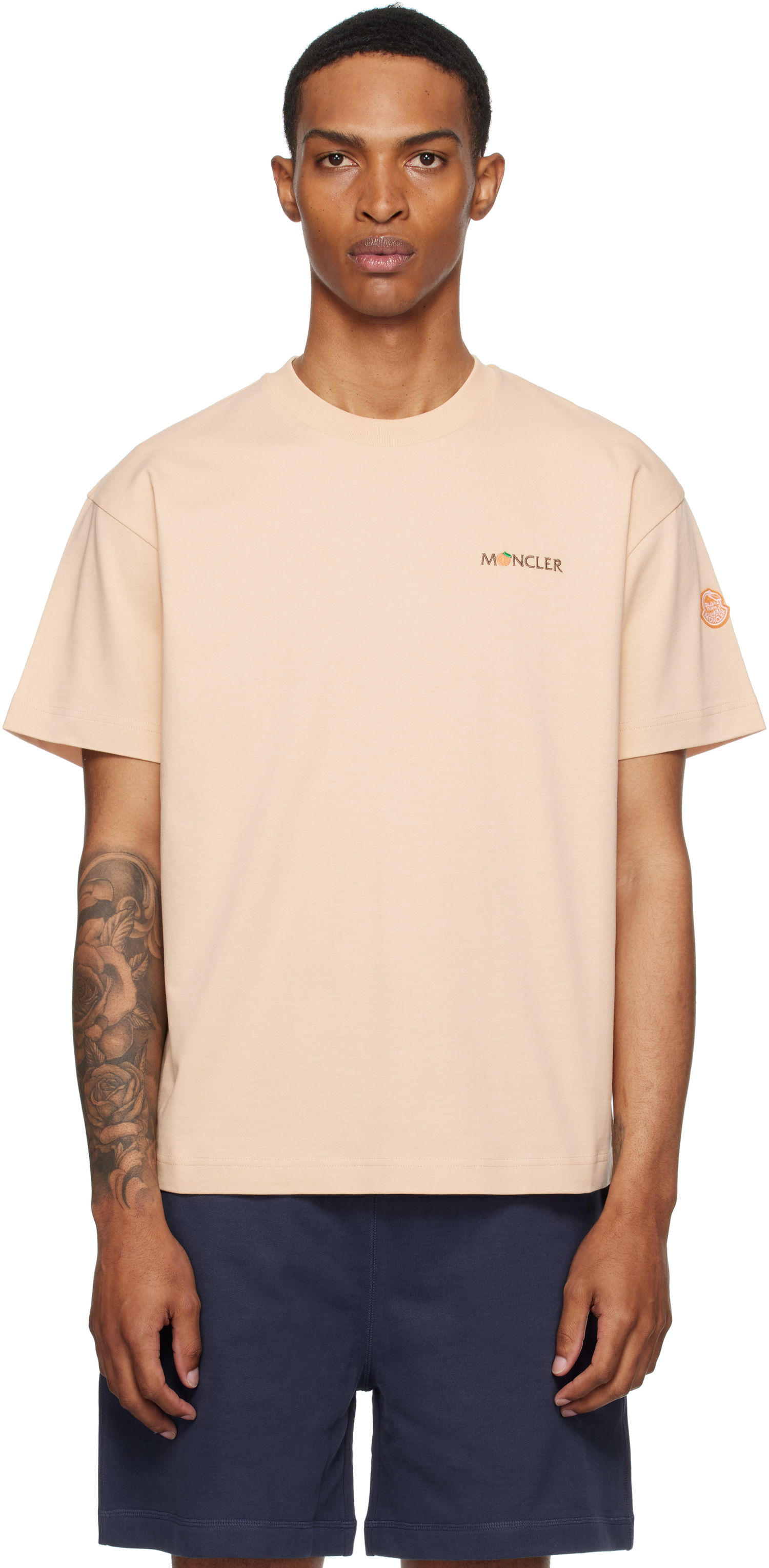 Tričko Moncler Moncler Genius x Gilga Farm Short Sleeve T-Shirt Béžová | K24028C0000589AZ9, 0