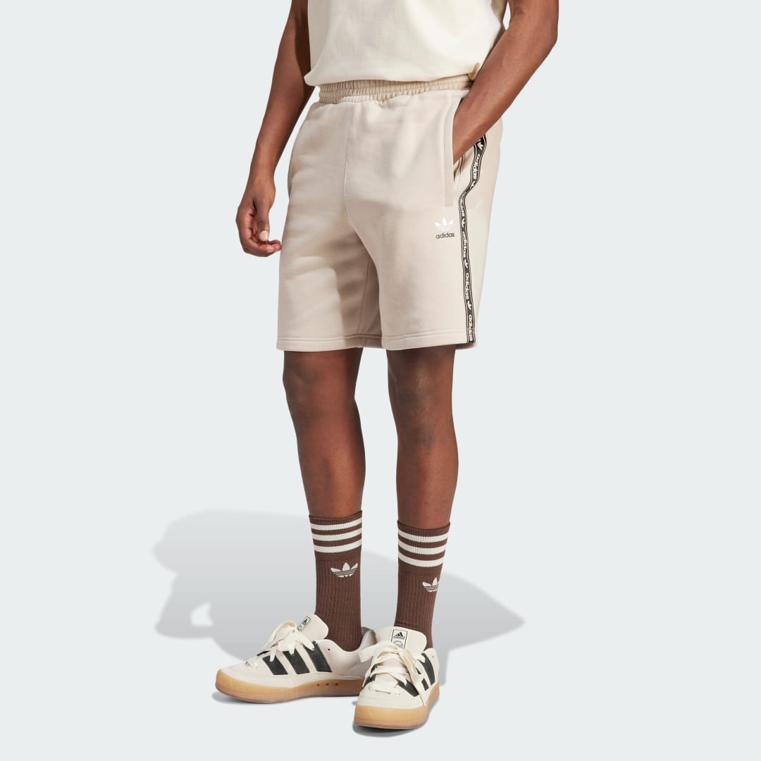 Šortky adidas Performance Tape Fleece Shorts Béžová | IX7798, 0