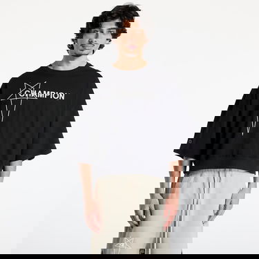 Mikina Rick Owens Rick Owens DRKSHDW x Champion Tommy Cropped T-Shirt Čierna | CM01E1677 CHJG 09, 0
