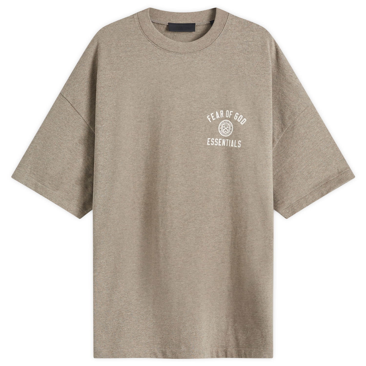 Tričko Fear of God Fear of God Essentials Crest Logo T-Shirt Size Large Hnedá | 125HO244191F, 0