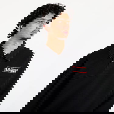 Mikina Pleasures Gentle Polo Sweatshirt S Čierna | P25F028-BLACK, 4