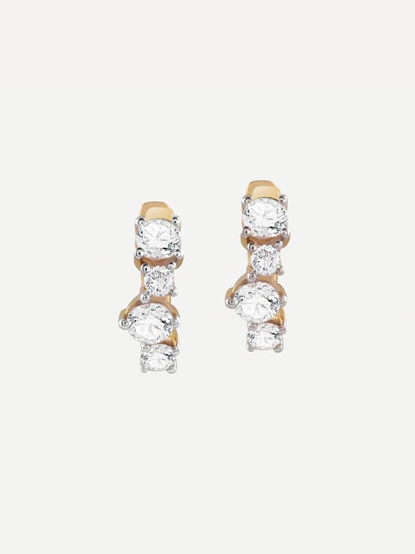 Náušnice GUESS Gold-Tone & Crystal Earrings Žltá | JSBE04462JW, 0