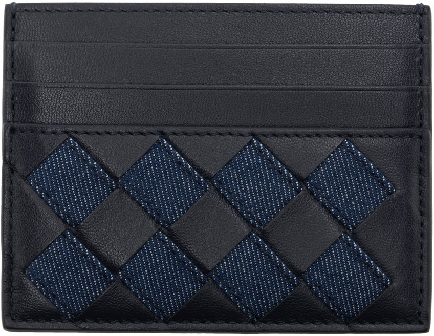 Peňaženka Bottega Veneta Intrecciato Credit Card Holder Navy | 797004 V48V3, 1