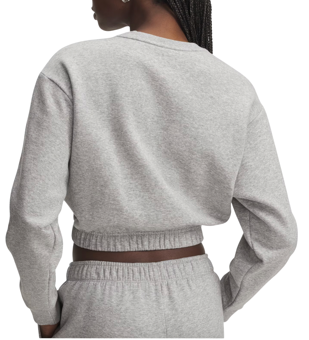 Mikina Under Armour Cropped Rival Fleece Piped Crew Sweatshirt Šedá | 6007035-011, 1