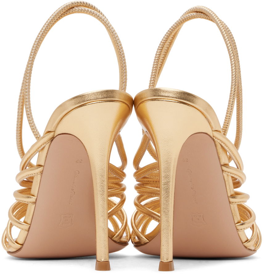 Tenisky a topánky Gianvito Rossi Hellen Square Toe Heeled Sandals Metalická | G32488-15RIC-NPS, 1