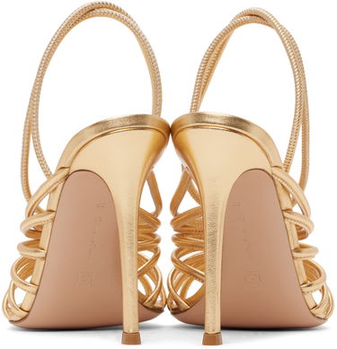 Tenisky a topánky Gianvito Rossi Hellen Square Toe Heeled Sandals Metalická | G32488-15RIC-NPS, 1