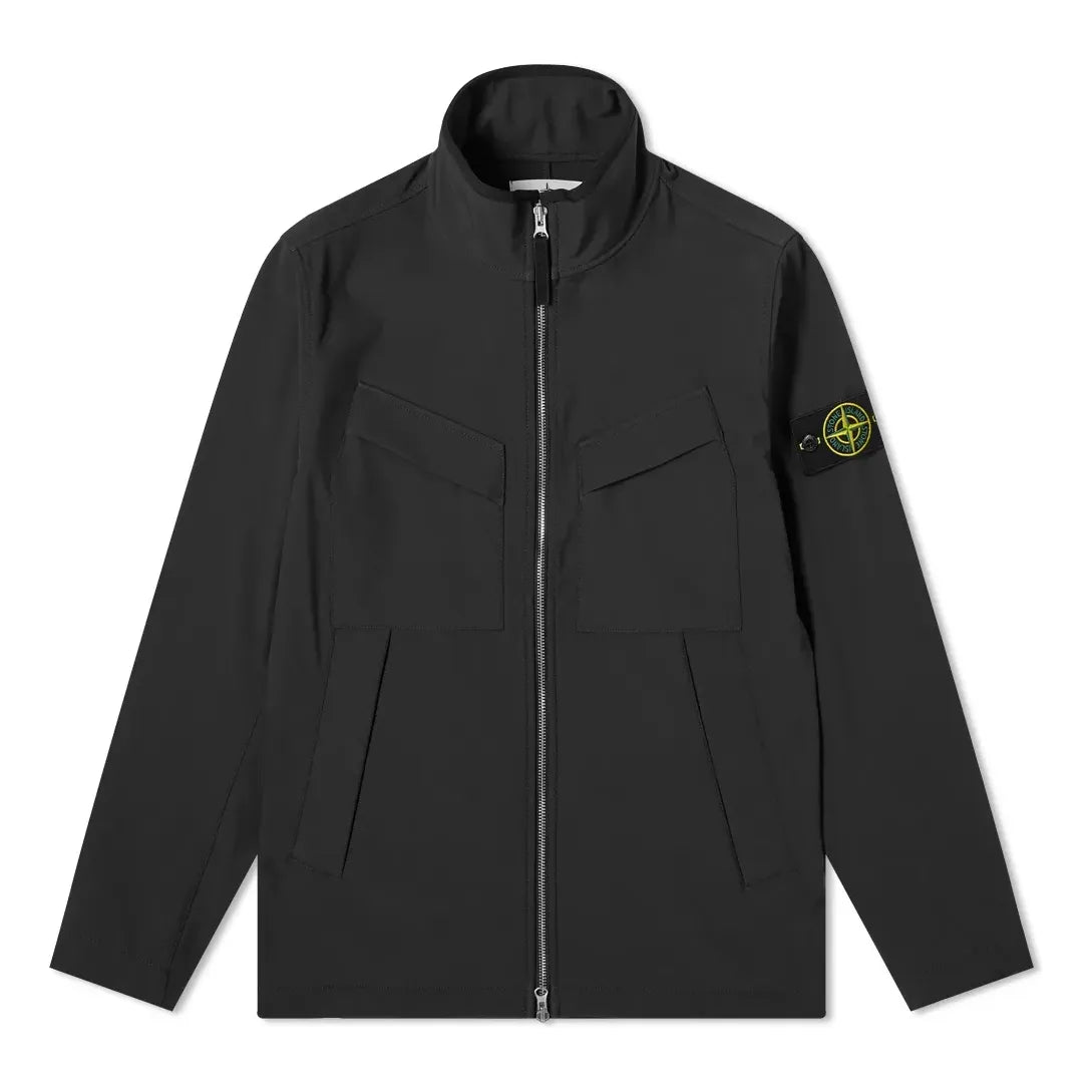 Bunda Stone Island Stone Island Soft Shell-R Jacket Čierna | 741540827-V0029, 0
