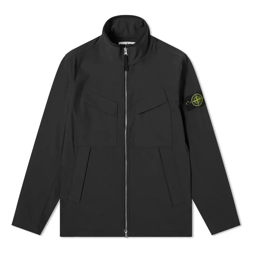 Bunda Stone Island Stone Island Soft Shell-R Jacket Čierna | 741540827-V0029