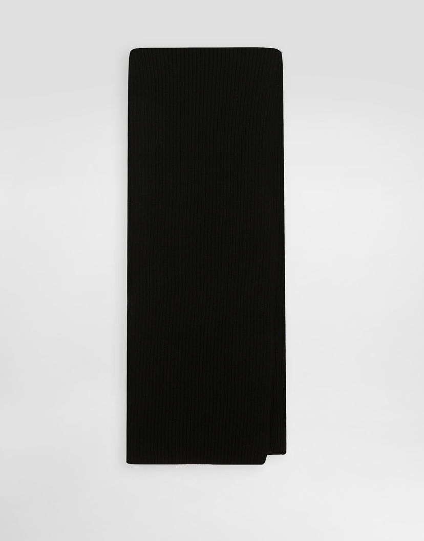 Šál Dolce & Gabbana Dolce & Gabbana Wool and Cashmere Knit Scarf Čierna | FXR19TJGME5N0000
