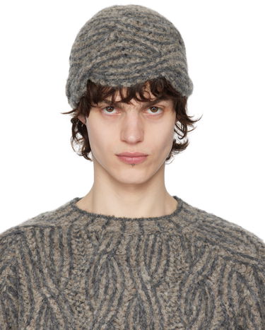 Kulicha Eckhaus Latta Eckhaus Latta Plait Beanie Šedá | 8109-EL-PS25-M - STONE, 0