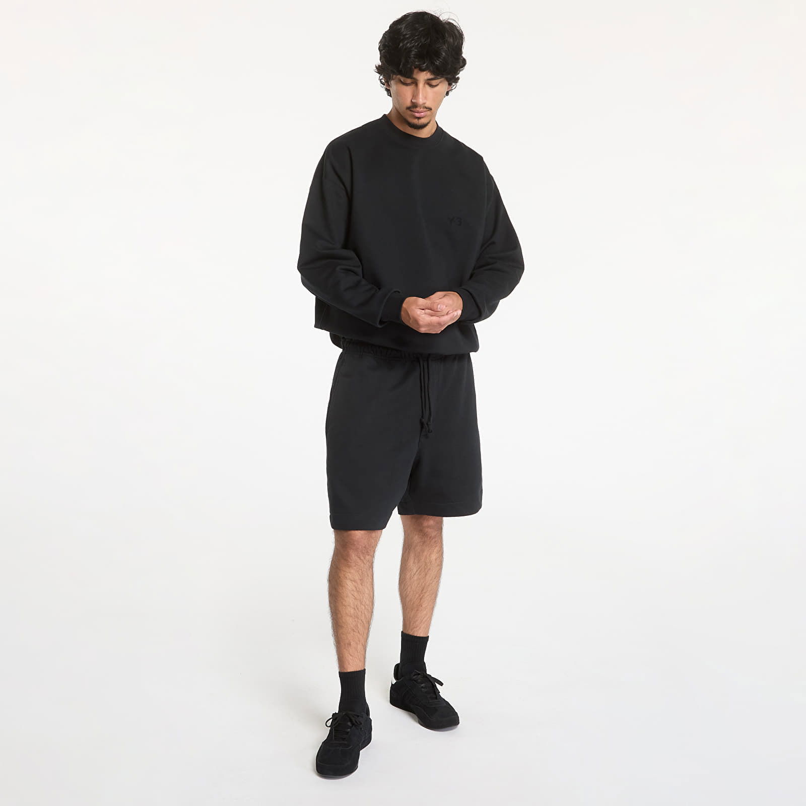 Brushed Terry Shorts Black