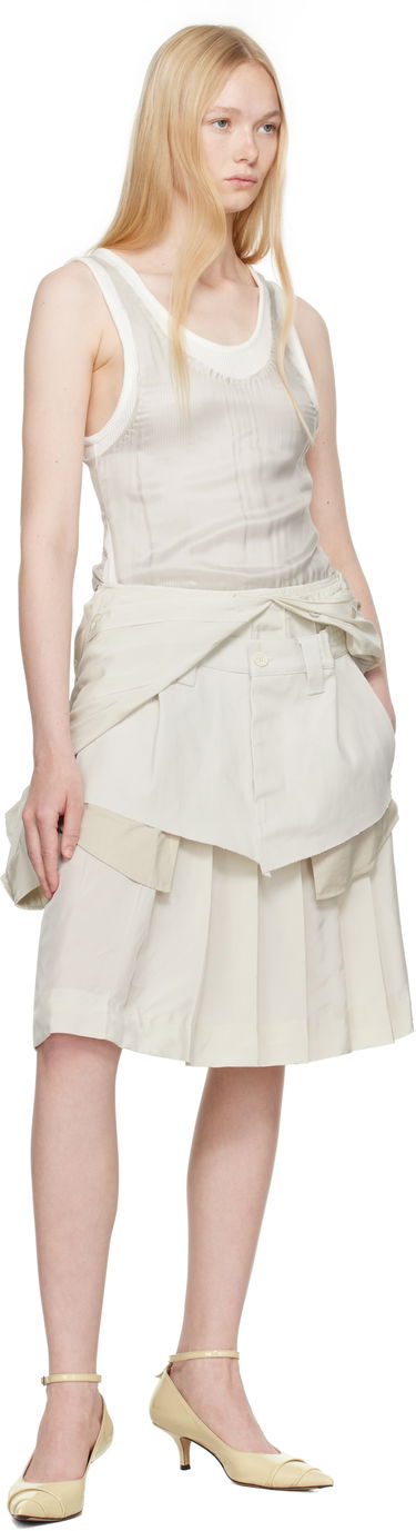 Sukňa Maison Margiela Maison Margiela Midi Dress Béžová | S51DD0029 MTN060, 4