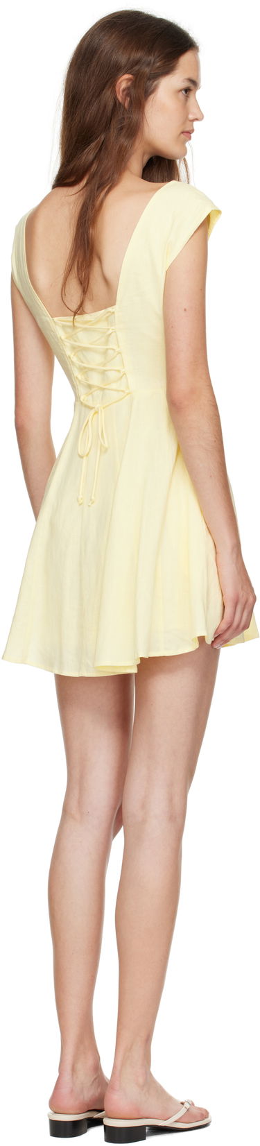 Šaty GUIZIO Guizio Leila Mini Dress Žltá | P25401W085, 2