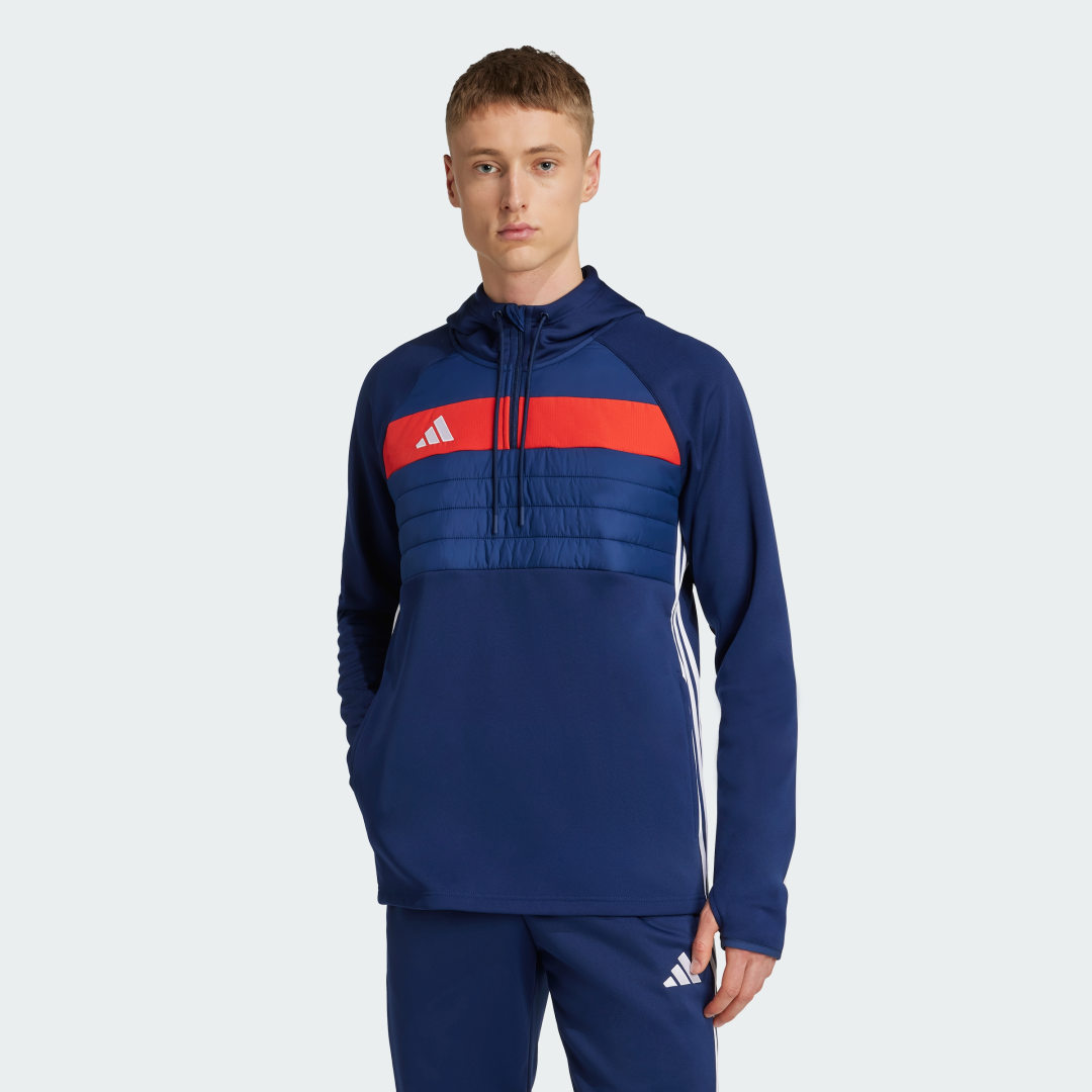 Mikina adidas Performance Tiro 25 Essentials Winterized Training Top Modrá | JN9467, 0