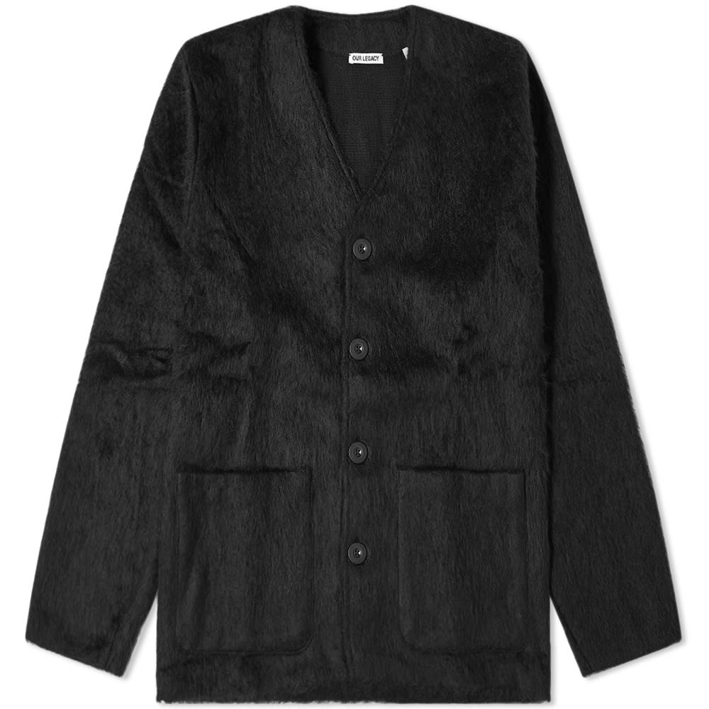 Sveter OUR LEGACY Mohair Cardigan Čierna | M4206CBM, 0