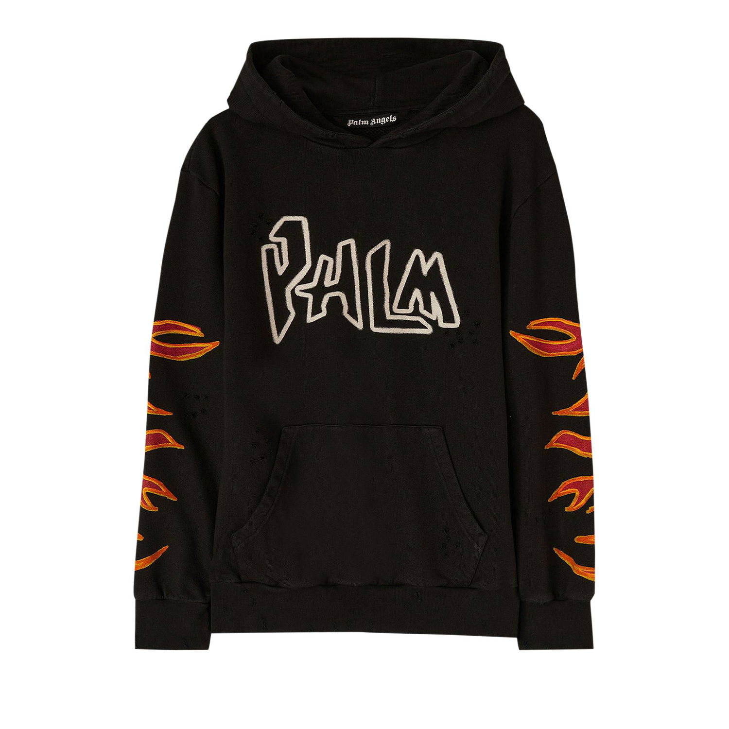 Mikina Palm Angels Graffiti Flames Hoodie Čierna | PMBB117F22FLE0021001, 1