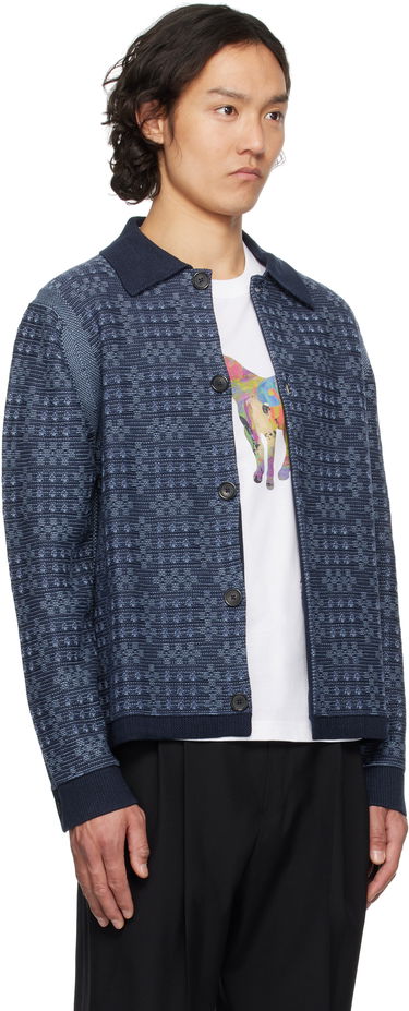 Sveter Paul Smith PS Paul Smith Geo Cotton Cardigan Modrá | M2R-310Z-P22300-49, 1