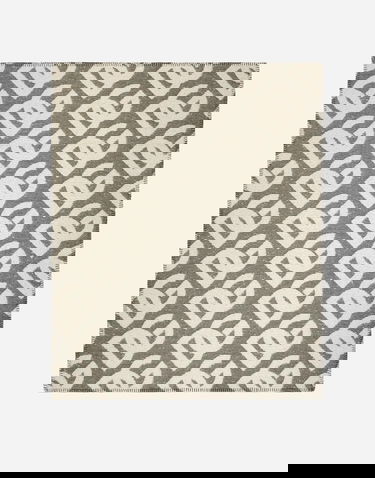 Home decor Dolce & Gabbana Dolce & Gabbana Wool, Silk, And Cashmere Monogram Pattern Blanket Onesize Šedá | TCE012TCAN1U0020, 0