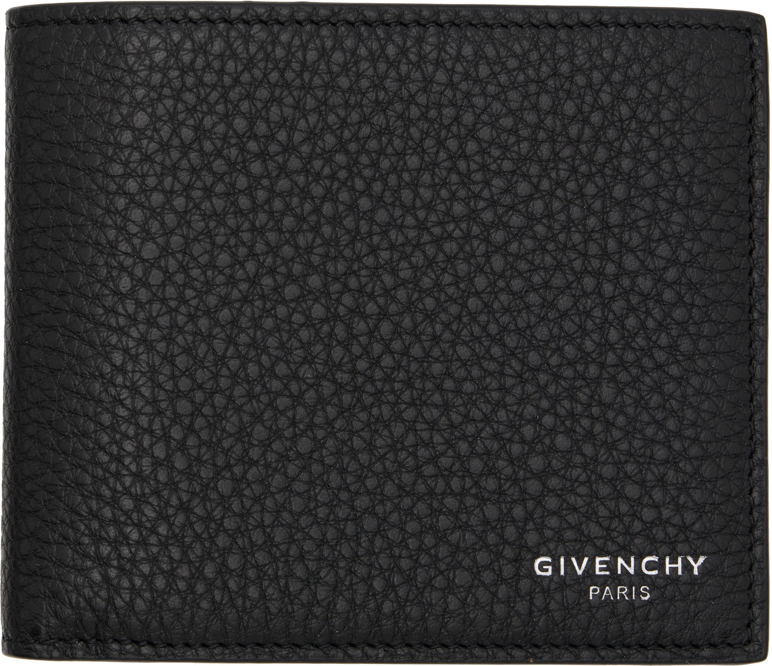 Peňaženka Givenchy Pebbled Leather Billfold Wallet Čierna | BK608NK213001, 0
