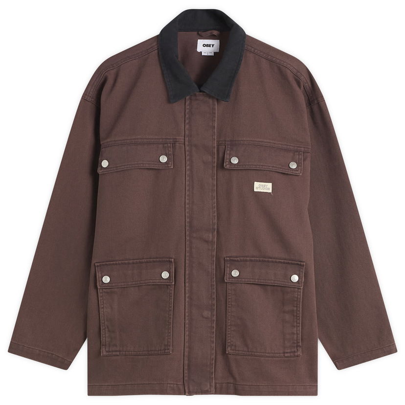 Bunda OBEY Fritz Jacket Hnedá | 221800437-CHO