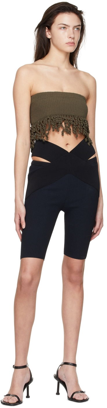 Tielko Dion Lee Dion Lee Cotton Fringe Bandeau Zelené | A7572S22, 3