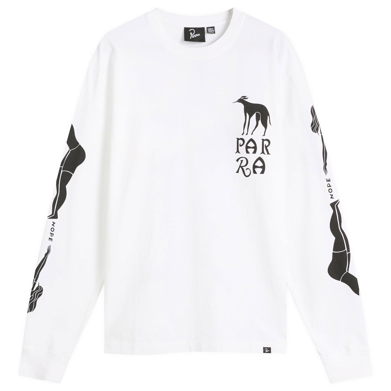 Tričko By Parra Parra Dog Training Graphic Long Sleeve T-Shirt Biela | 54110-WHT, 0