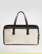 Dolce & Gabbana Atene Calfskin & Canvas Handbag