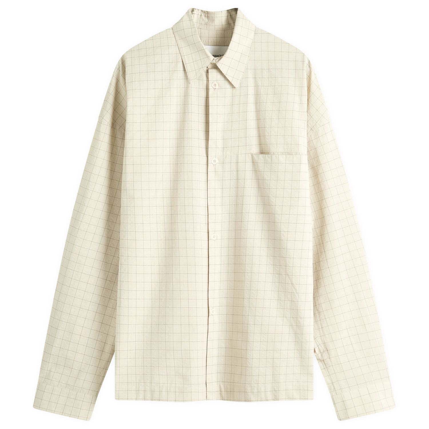 Košeľa sage NATION Sage Nation Pocket Parka Jacket Shirt, Check Pattern Béžová | S008-PRC, 1