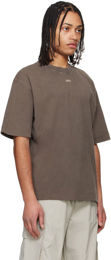 Tričko Off-White Off-White Martyrdom Arrow Skate Short Sleeve T-Shirt Hnedá | OMAA120S25JER00I6E61, 1