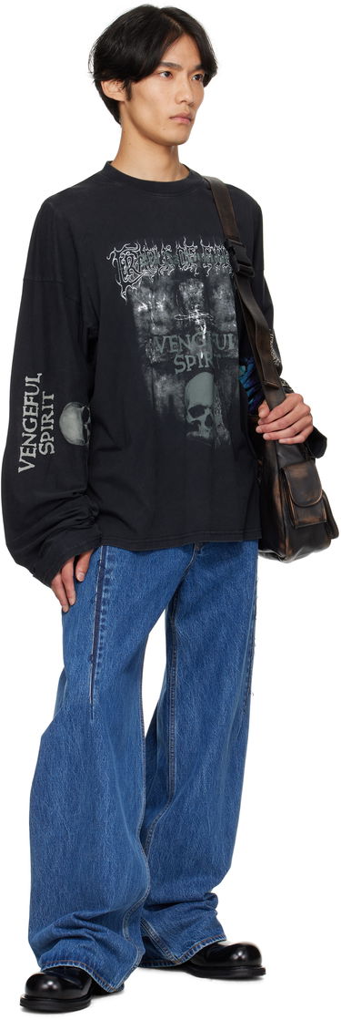 Tričko VETEMENTS Vetements Cradle of Filth 'Spirit' Cut-Up Longsleeve T-Shirt Čierna | UCF76LS680M, 3
