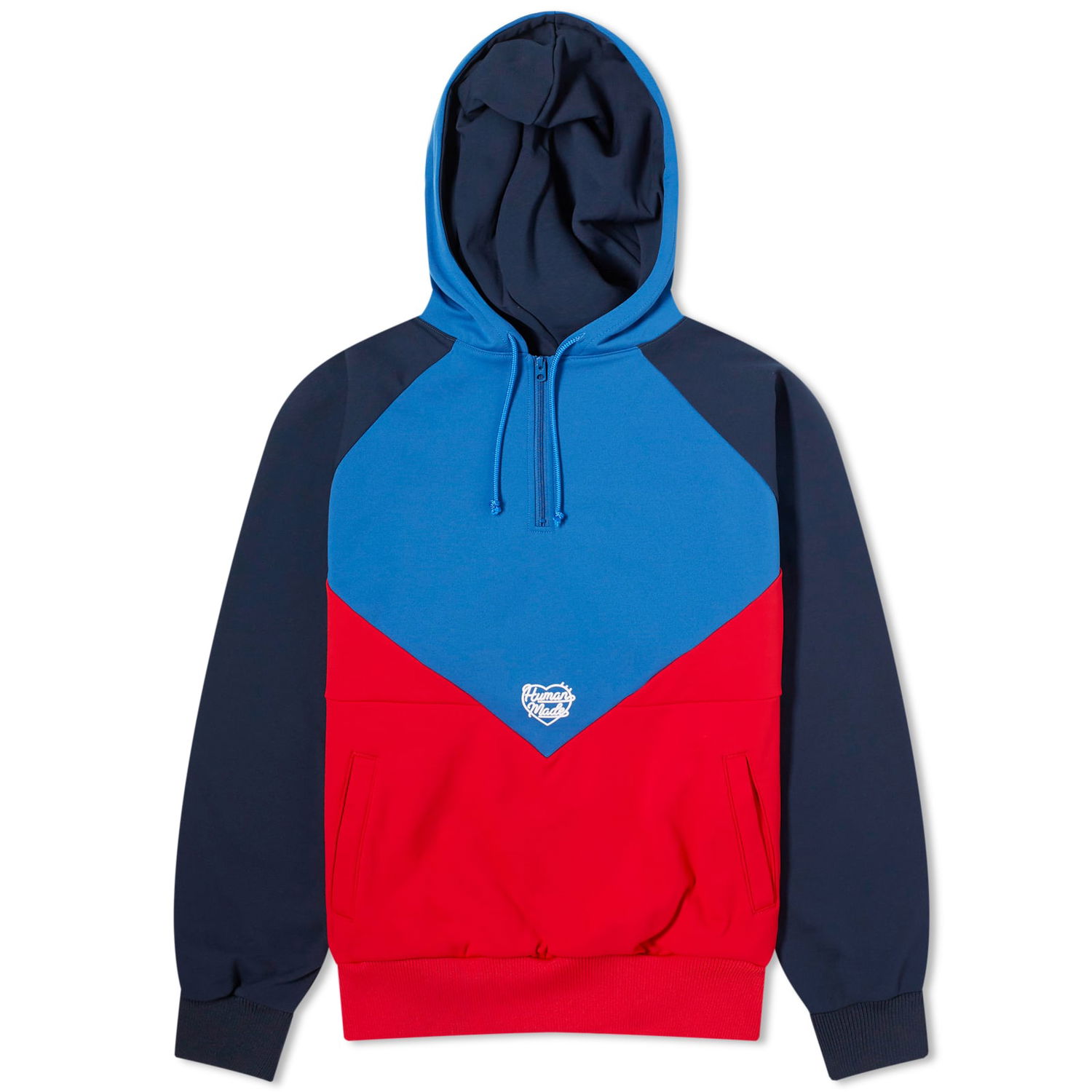 Mikina Human Made Human Made Half Zip Hoodie Červená | HM27CS029-BL, 0
