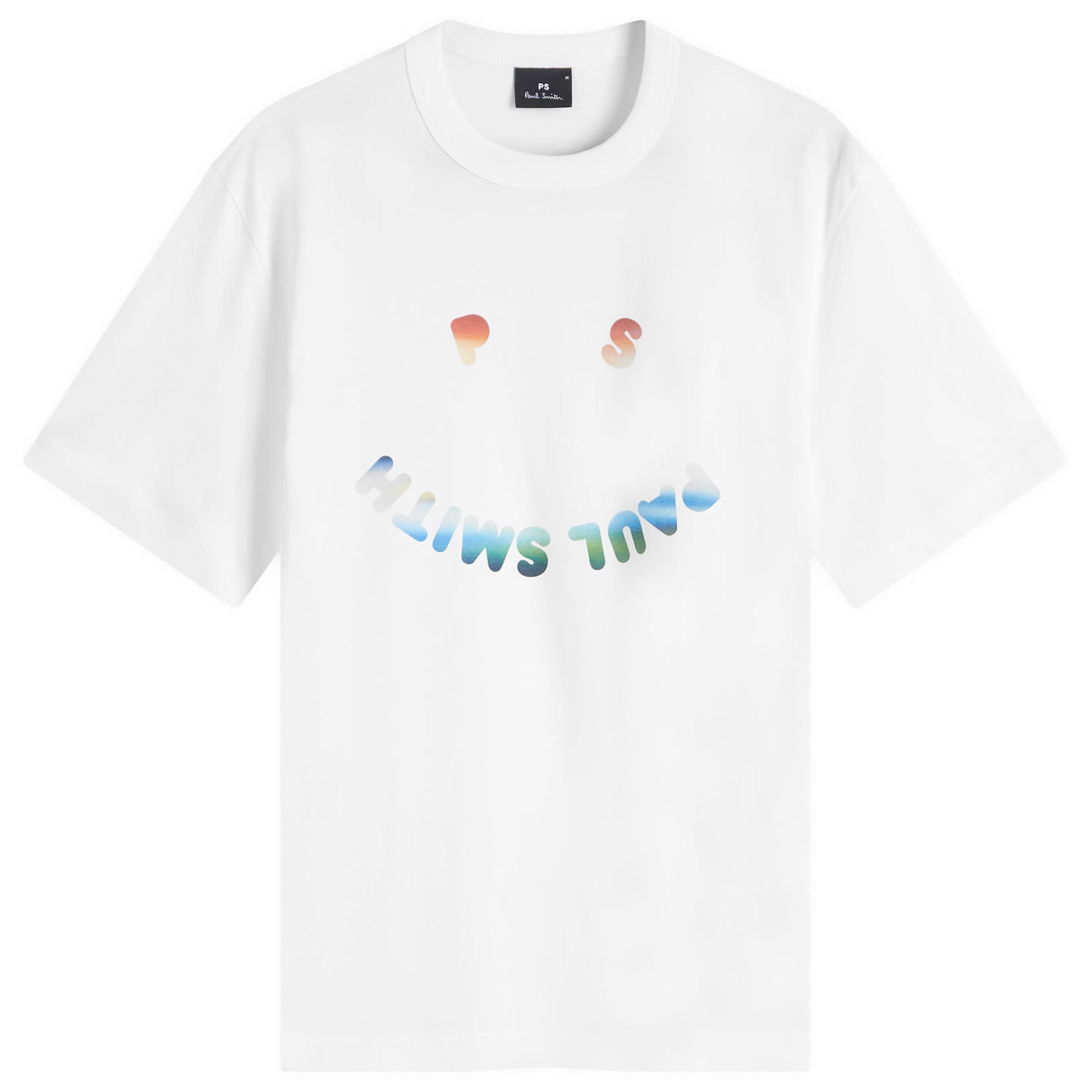 Tričko Paul Smith Paul Smith PS Happy T-Shirt, Size Large Biela | M2R-220X-PP5016-02, 1
