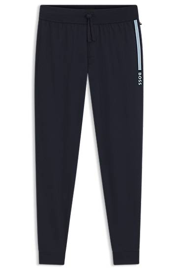 Tepláky BOSS BOSS Cotton-Terry Tracksuit Bottoms Navy | 50545565, 0