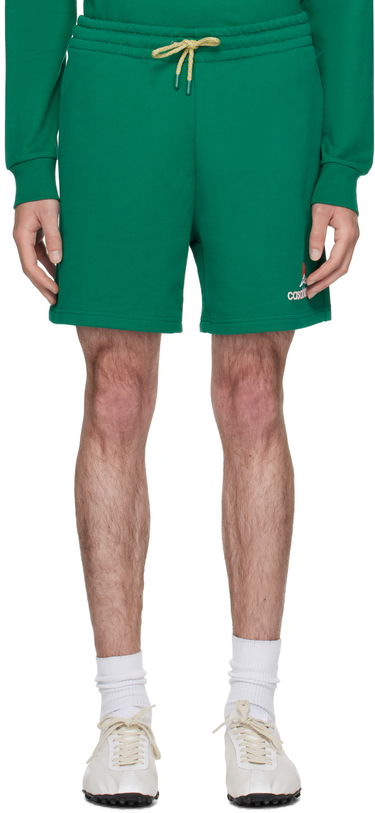 Šortky Casablanca Casablanca Montagne Sweat Shorts Zelené | MPF25-JTR-003-02, 0
