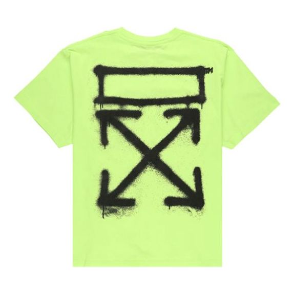 Tričko Off-White Virgil Abloh Spray Painting Oversize T-Shirt Zelené | OMAA038R201850156210, 0