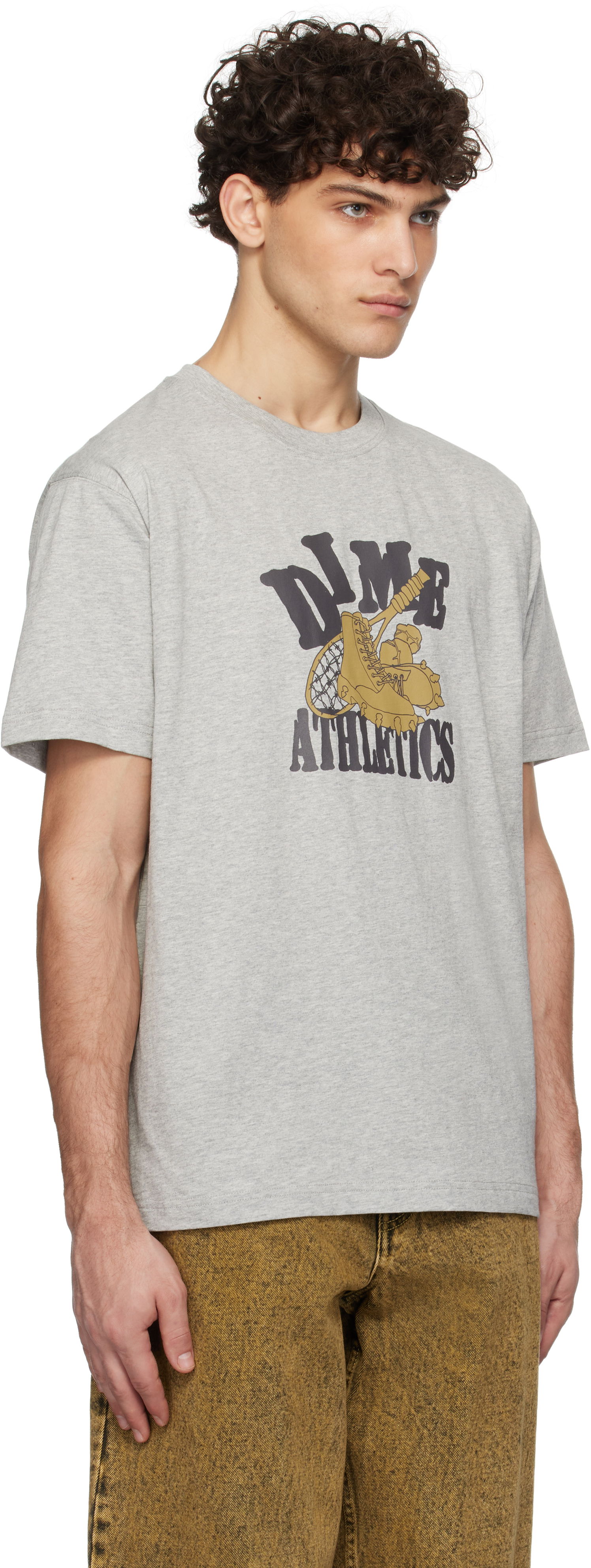 Tričko Dime 'Athletics' Print T-Shirt Šedá | DIMEHO2457GRY, 1