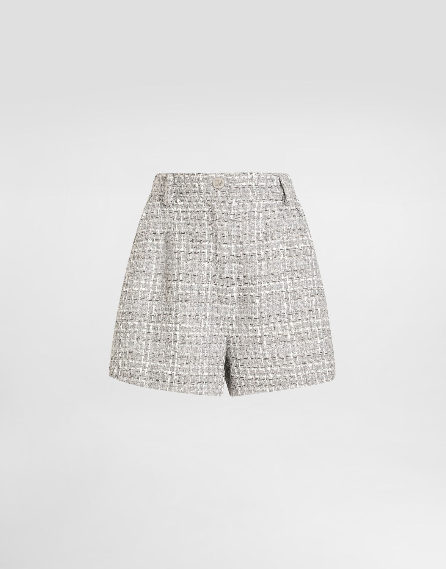 Šortky Dolce & Gabbana Lamé Bouclé Shorts Šedá | FTC9LTFQOABS8100, 0