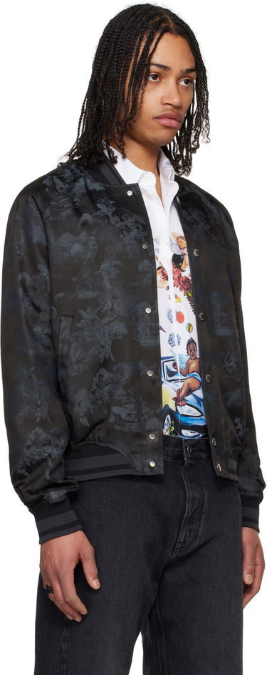 Bomber bunda Off-White Off-White Fresco Souvenir Varsity Bomber Jacket Čierna | OMEH05AS25FAB0020210, 1