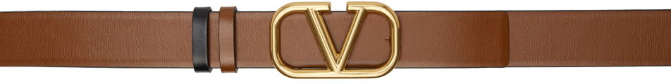 Opasok Valentino Valentino Garavani Reversible VLogo Signature Belt Hnedá | 5W2T0T15ZFR, 0