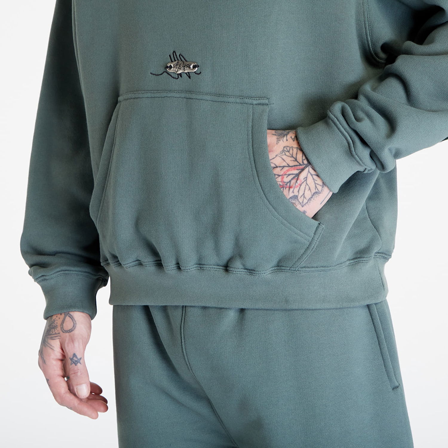Mikina Footshop Everyday Hoodie Tyrkysová | FTSHP_270, 1