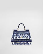 Dolce & Gabbana Sicily Medium Handbag With Majolica Embroidery